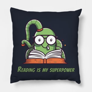 Worm Graduate - Cute Worm with Graduation Cap and Diploma T-Shirt Pillow