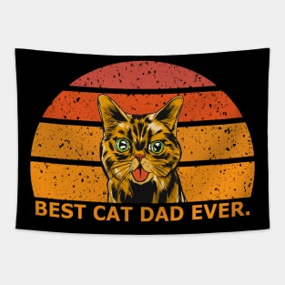 Best Cat Dad Ever Tapestry