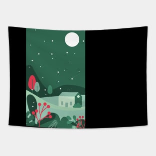 Snow landscape Tapestry