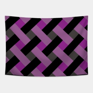 'Zagga' - in Purple, Lilac, Grey and Black Tapestry