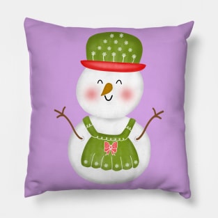 Christmas Snowman Pillow