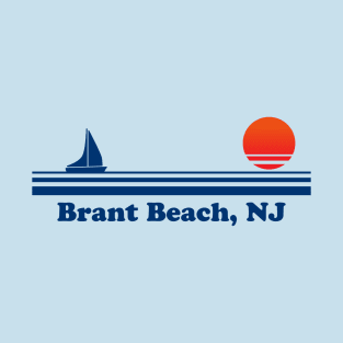 Brant Beach, NJ - Sailboat Sunrise T-Shirt