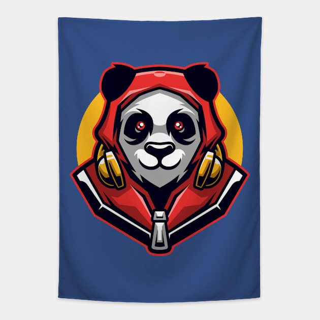 Japanese Panda Tapestry by mightyfire