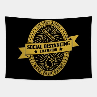 Social Distancing Champion Tapestry