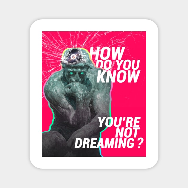 How Do You Know You're Not Dreaming? | The Thinker Magnet by Journey Mills