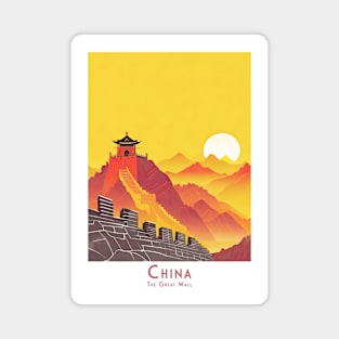 Sunset Majesty at the Great Wall Magnet