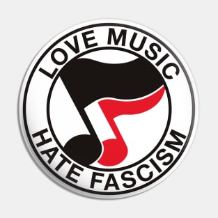 love music haste fascis antifa Pin