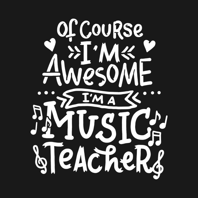 Music Teacher Tshirt Musical Tee Awesome Musician Gift by gogusajgm