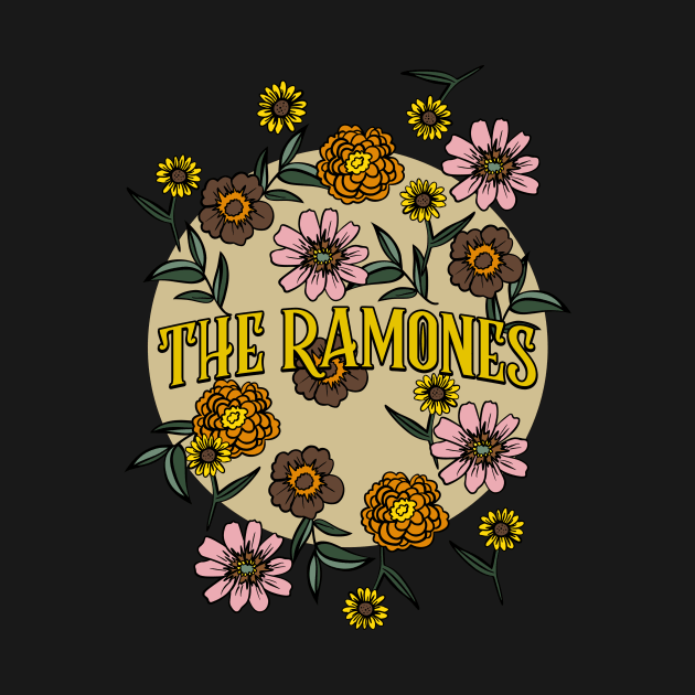 Ramones Name Personalized Flower Retro Floral 80s 90s Name Style by Ancientdistant