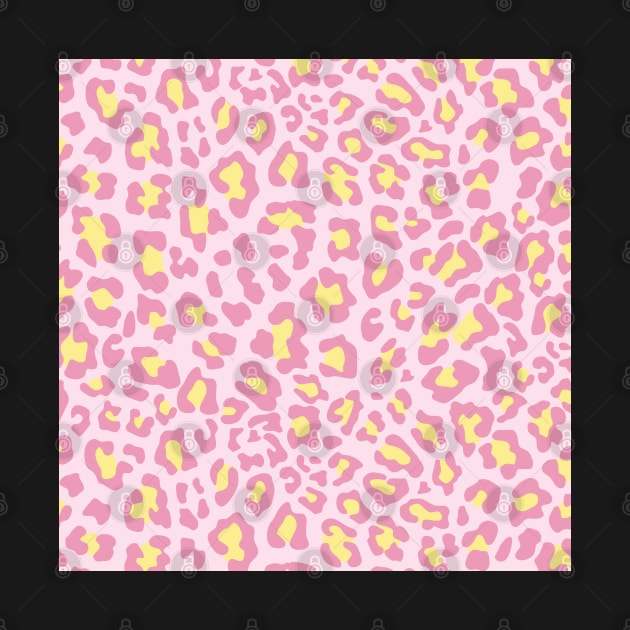 Pink and Yellow Leopard Print by CraftyCatz