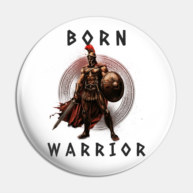 Born Warrior Rome Roman Empire Roman Legion Fighter Pin by Tip Top Tee's