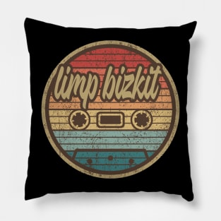 limp bizkit cassette retro circle Pillow