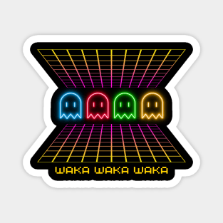 Pac Man ghosts Waka Waka Waka Magnet