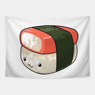 Kawaii food sushi (crab nigiri) Japanese style Tapestry