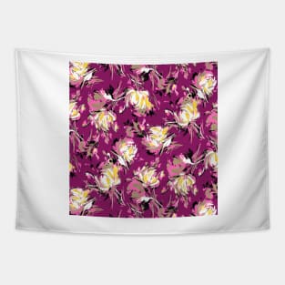 Seamless Pattern Beautiful Flower Tapestry