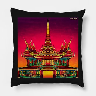 Temple Sunset Pillow