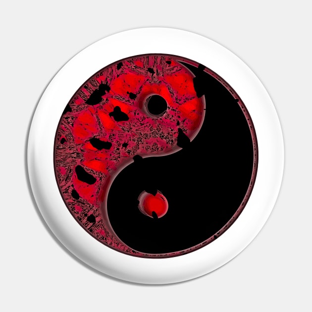 Dark Ying Yang Pin by crunchysqueak