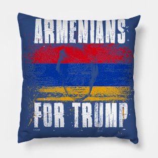 Armenians For Trump - Trump 2020 Patriotic Flag Pillow