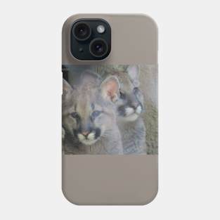 Mountain Lion cubs Phone Case