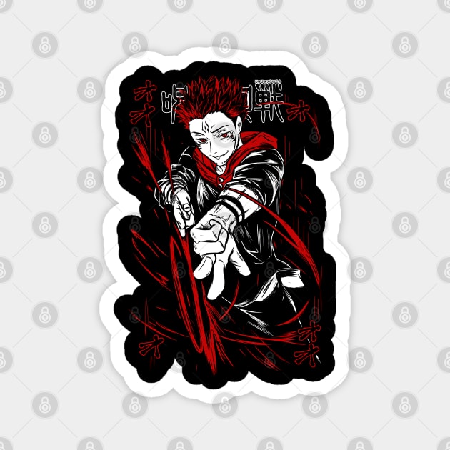 Sukuna's Fire Arrow - Jujutsu Kaisen Magnet by Otaku Vibes