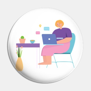 Work From Home Pin