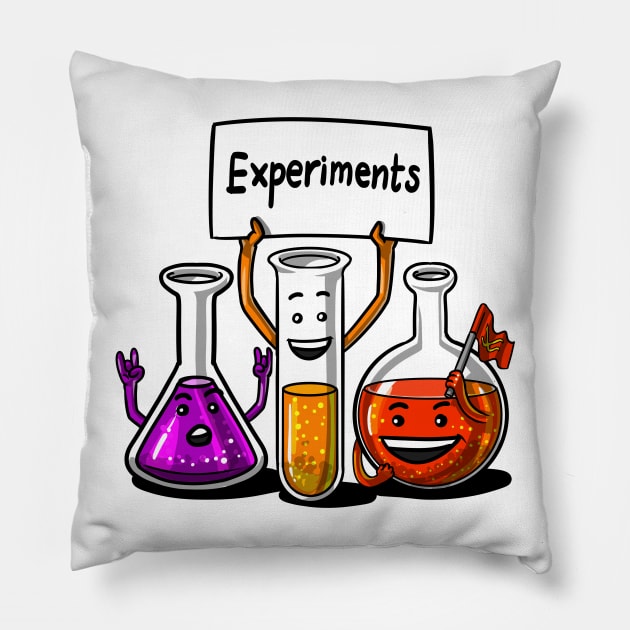 Chemistry Science Experiments Pillow by underheaven