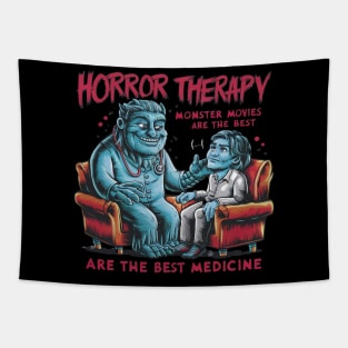 Horror Movie Therapy Halloween Fans Costume Movies Created Tapestry
