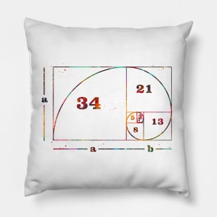 Fibonacci spiral Pillow