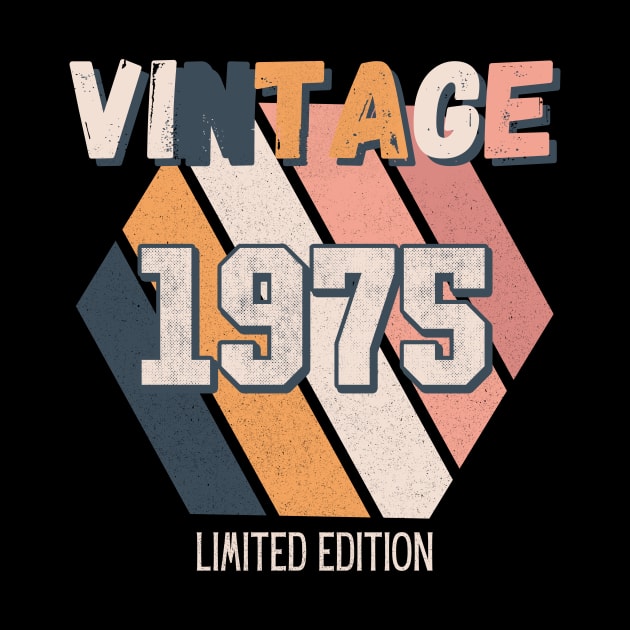 Vintage Since 1975 Birthday Retro Fun by Foxxy Merch