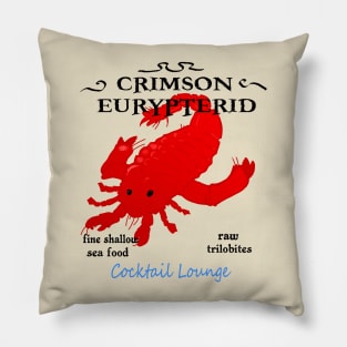 Crimson Eurypterid Resturant Pillow