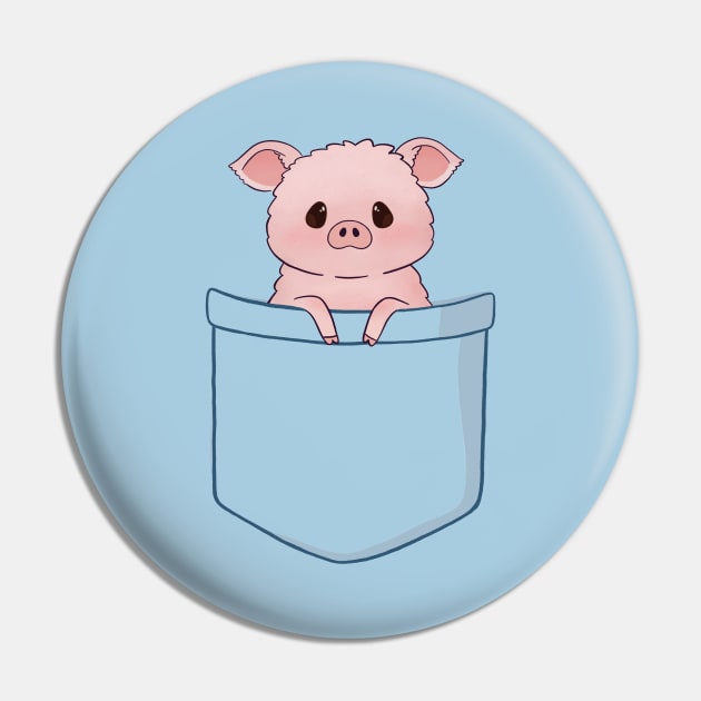 Baby Pig in a Pocket Pin by awesomesaucebysandy