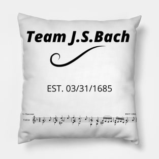 Team J.S. Bach! Pillow