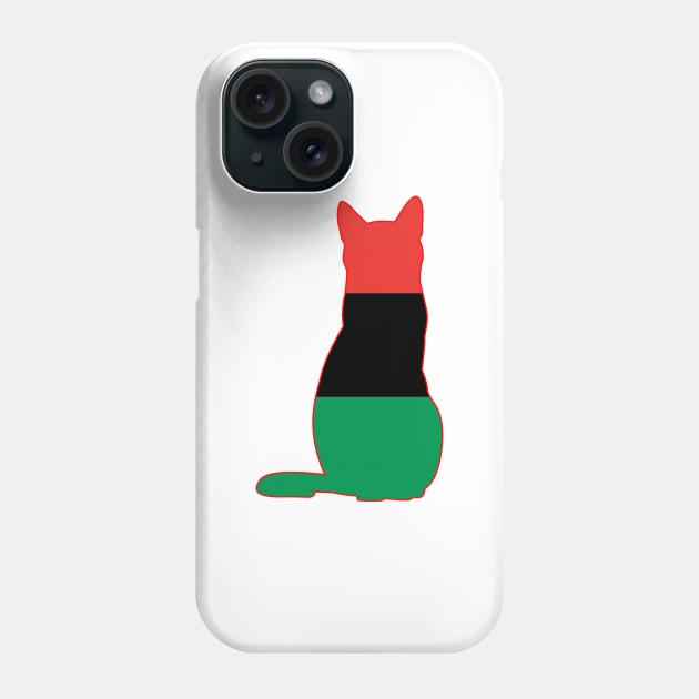 Pan-African flag Phone Case by Wickedcartoons