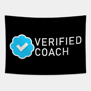 Coach Verified Blue Check Tapestry