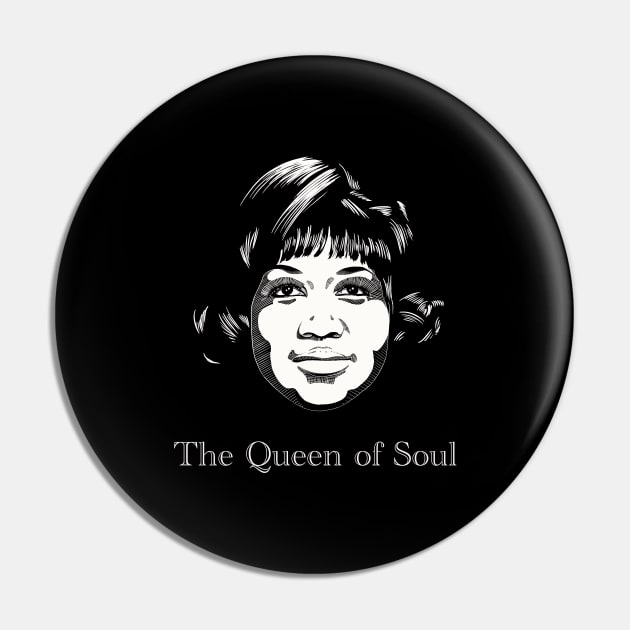 Queen Aretha Pin by @johnnehill