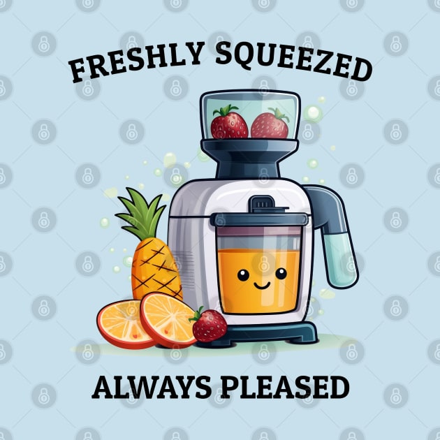 Fruit Juicer Freshly Squeezed Always Pleased Funny Health Novelty by DrystalDesigns