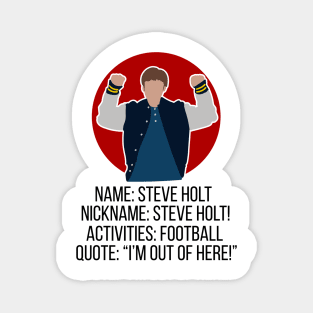 Steve Holt Football Magnet