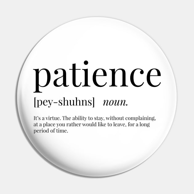 Patience Definition Pin by definingprints