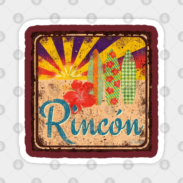 Rincon Sunset Magnet by Veronica Morales Designer