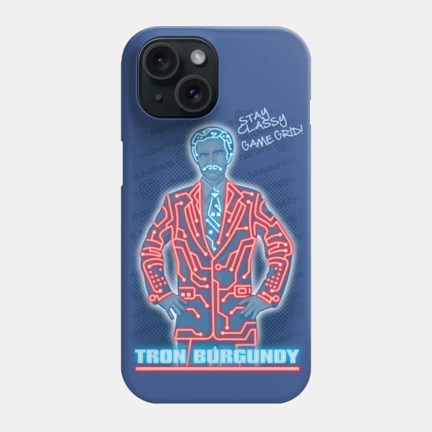 Tron Burgundy Phone Case by Serkworks