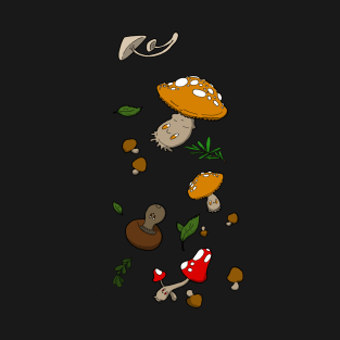 Falling Mushrooms T-Shirt