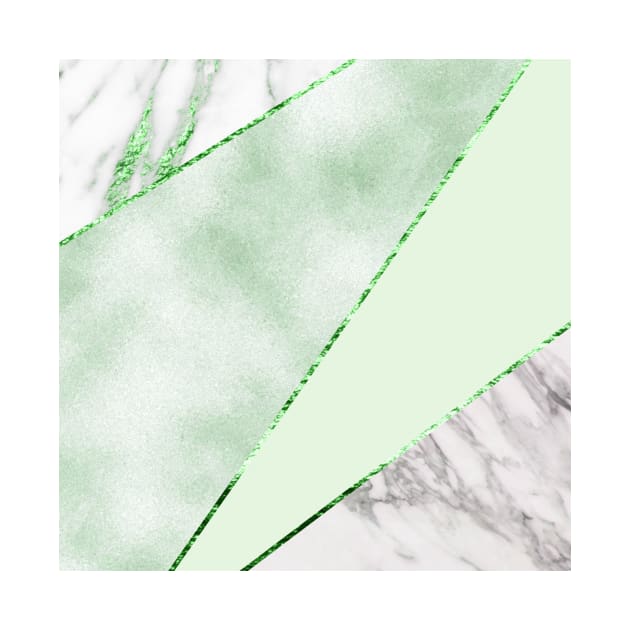 Lush forest green with silver marble by marbleco