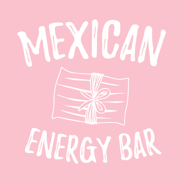 Mexican energy bar - white letter design by verde