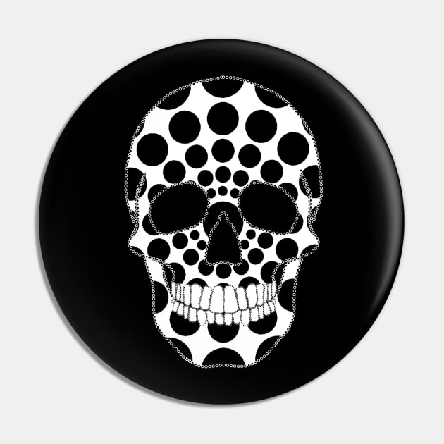 Two Tone Skull Pin by Nuletto