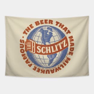 Schlitz Beer Milwaukee Famous Tapestry