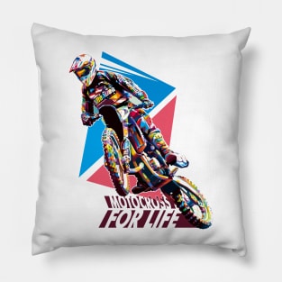 Pop art Motocross Pillow