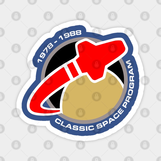 Classic Space Patch Magnet by GrantMcDougall