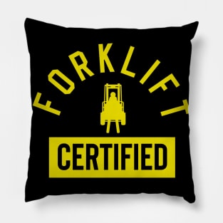 Forklift Certified Meme Pillow