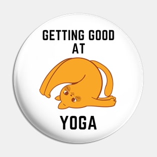 Yoga Kitty Pin
