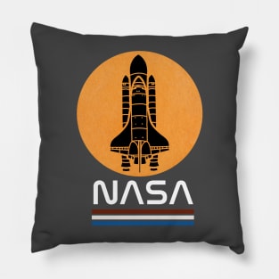 NASA RETRO VINTAGE SPACE SHUTTLE LAUNCH Pillow